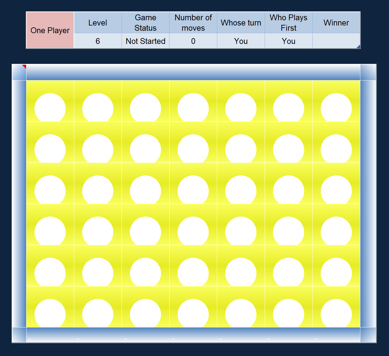 Connect 4 Template